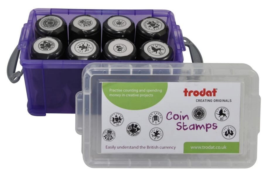 Set of 8 Pound Sterling Coin Stamps